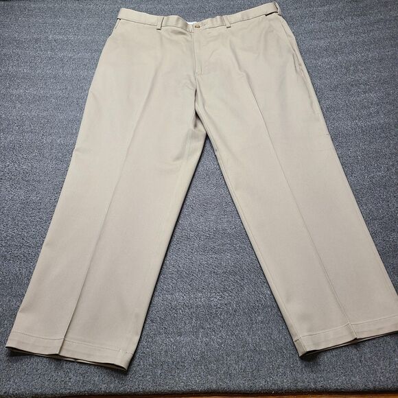Berkley Jensen Pants Mens 40x29 Khaki Classic Fit Stretch Twill Iron Free New - Picture 1 of 11